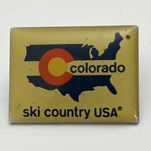 Ski Country USA Colorado Ski Resort Skiing Winter Sports Lapel Hat Pin - £7.77 GBP