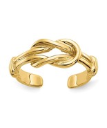 14K Yellow Gold Love Knot Toe Ring - $220.99