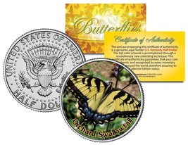 ORCHARD SWALLOWTAIL BUTTERFLY JFK Kennedy Half Dollar US Colorized Coin - $12.16