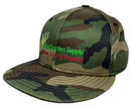 Vital Garden Supply Organics Nevada City CA Organic Camouflage Snapback Hat Cap - £11.86 GBP