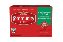 Community Coffee Cafe Special DECAF Coffee 24 to 144 Keurig K cup Pick Any Size  - £19.92 GBP+