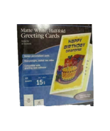Matte White Half-fold Happy Birthday Grandma Greeting Cards 5 1/2&#39; x 8 1... - £35.81 GBP