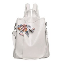  pattern backpack  designer white backpack young girl -studded school bag large  - £118.32 GBP