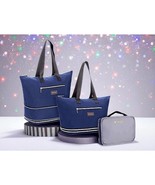 Biaggi Zipsak Boost! Tote Navy Blue Microfold Carry-On Expands to 15&quot;x12... - $74.24