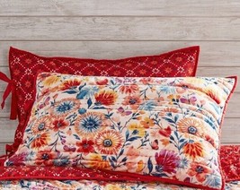 2-Pioneer Woman Fluttering Fancies ~ Velvet King Size Pillow Sham Set ~ 20 X 36 - £26.75 GBP