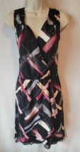 White House Black Market Dress – Size 2 – Black, White &amp; Pink - $39.99