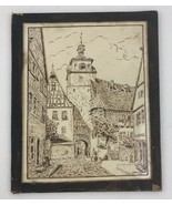 Unknown Orig. Etching Rothenburg, Ger. Signed A. Kniebunn - €11,19 EUR
