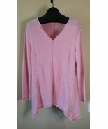 New! Women&#39;s LARGE SEVEN 7 Pink - Long Sleeved Casual Tunic Shirt - €19,52 EUR