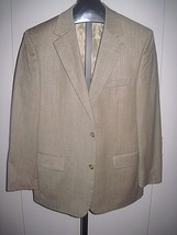 Club Room Mens WOOL/SILK/LINEN Lined Sport JACKET-46&quot;CHEST/33&quot;SLEEVE/31&quot;LONG-EUC - £13.41 GBP