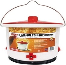 FARM INNOVATORS HB-60P Heated Poultry Drinker, 2 gal Capacity - WHITE - £36.73 GBP