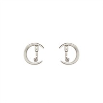 Moon Drop Stud Earring Women Hip Hop Pendant Earrings Ladies Fashion Jewelry Lad - £7.16 GBP