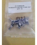 screw fhc hex m5 x 10mm SST lot of 12 new - $4.09 CAD