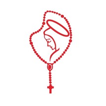 Car Stickers Decor Motorcycle Decals Rosary Virgin Mary Fatima Decorative Access - £59.93 GBP