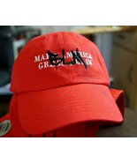 Black Lives Matter BLM Graffiti Tagged Over MAGA Trump Embroidered Dad Hat - £23.73 GBP