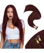 Moresoo I Tip Hair Extesnions Human Hair Burgundy Hair Extensions Itip H... - €25,48 EUR