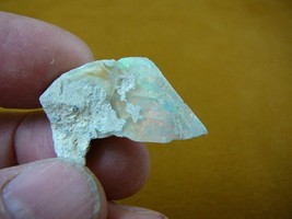(O-240-5) 3.7 gram green orange flash Coober Pedy opal specimen stone Au... - $419.12 MXN