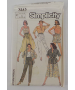 SIMPLICITY PATTERN #7363 SKIRT PANTS SHORTS SHIRT WOMENS SZ U 16-20 UNCU... - $9.99