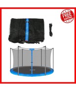 Tear-Resistant 12FT Round Trampoline Netting with Adjustable Straps - Ne... - $1,470.08 MXN