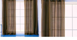 BROWN COFFE 1PANEL CURTAIN TREATMENT HOME DECOR BAY OR STANDARD WINDOW S... - $22.99