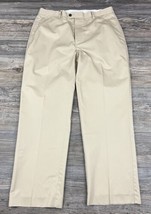 Orvis Khaki Chino Slacks Pants Trousers Straight Leg Size 35/30 ACTUAL 36/30) - £15.64 GBP