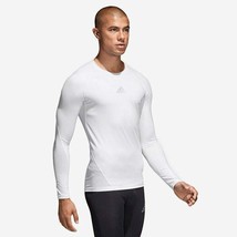 adidas 3XLL Alphaskin White Men&#39;s Compression Gym Sports Athletic shirt ... - £22.58 GBP