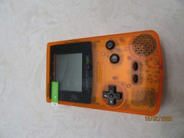 Refurbished Nintendo Gameboy Game Boy Color Transparent Orange Original ... - $129.95