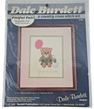 Dale Burdett Country Cross Stitch Pitiful Pal Huggable Bear &quot;Grow in Lov... - $17.77