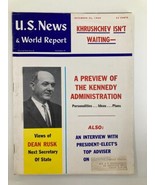 US News &amp; World Report Magazine December 26 1960 Dean Rush Secretary of ... - £11.35 GBP