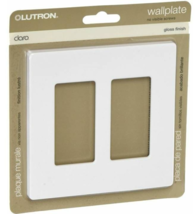 Wallplate 2-Gang 4.69&quot; L Gloss White - Lutron CW-2-WH - $0.99