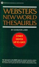 Webster&#39;s New World Thesaurus by Charleton Laird / 1986 Paperback Edition - £0.88 GBP