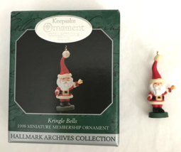 Hallmark Kringle Bells Miniature Christmas Ornament Dollhouse Room Box 1998 - £13.88 GBP