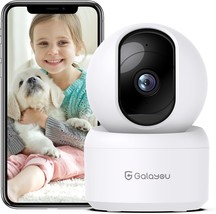 Indoor Security Camera 2K Pet Camera 360 Degree WiFi Home Security Camera for Ba - £45.47 GBP