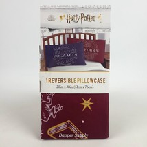 Harry Potter Hogwarts &amp; Platform 9 ¾ Reversible Pillowcase 20&quot; x 30&quot; 1 P... - $12.42