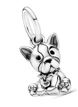 Jewelry Bulldog Puppy Dog Dangle Sterling Silver - £172.81 GBP