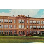 1930s Roosevelt Junior High School Newark Ohio Linen Postcard Vintage St... - £13.62 GBP