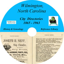 Wilmington North Carolina City Directory - History Genealogy - 24 Books Cd Dvd - £5.35 GBP