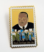 VTG Martin Luther King Jr. Black Heritage USPS USA 15C Postal Stamp Pin Winco - $9.99