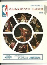 1972 NBA All Star Game Program Los Angeles - £135.56 GBP