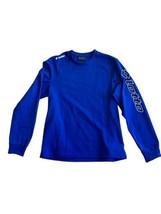 Lotto Blue Spellout Long Sleeve Men&#39;s LARGE Sweatshirt Soccer Futbol - £15.53 GBP