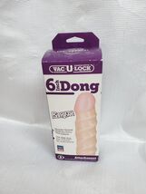 Vac-U-Lock 6 Inch Raging Hard on Realistic Dong White image 2
