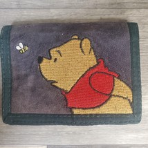 Disney Store Winnie-the-Pooh Tri-fold Wallet Vintage Hook N Loop wallet EUC - £13.21 GBP