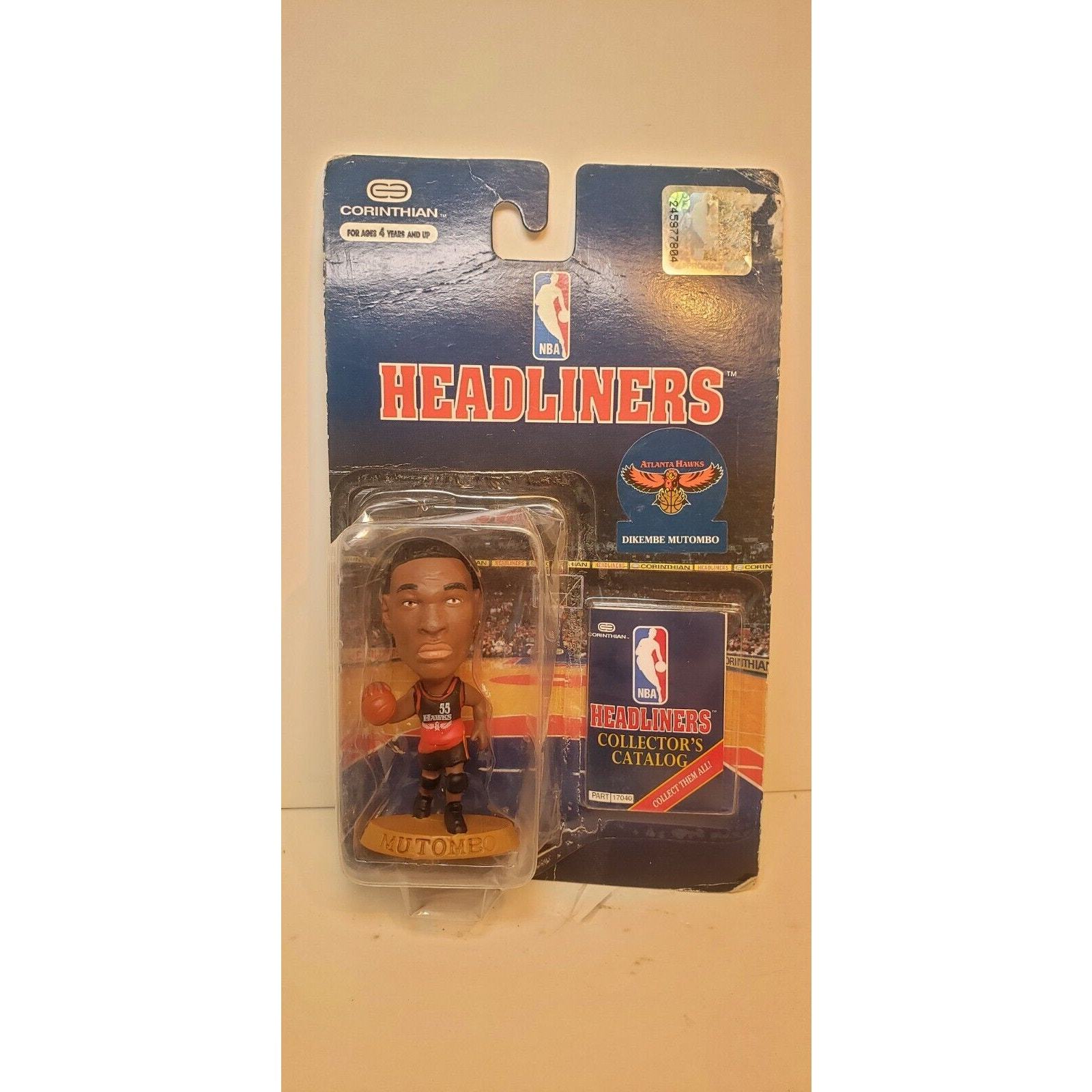 Vintage Dikembe Mutombo Atlanta Hawks 1996 NBA CORINTHIAN HEADLINERS Figure - $3.99