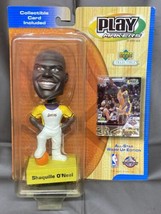 ￼ Shaquille O’neal LA ￼Lakers Play Makers Bobblehead 2001 Collectible Card NBA - £9.74 GBP