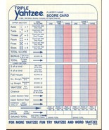 Yahtzee Score Sheets Replacement parts 1 score sheet pad 1990 - £6.07 GBP