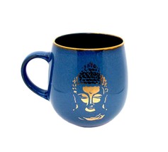 Gold Buddha 74374 Ceramic Coffee Mug Tea Cup 18 oz Blue Sky - $417.56 MXN