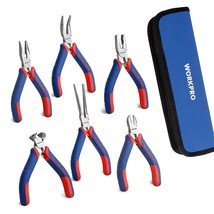 WORKPRO 6-piece Mini Pliers Set - Needle Nose, Diagonal, Long Nose, Bent... - £39.50 GBP