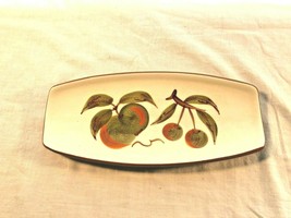Vintage Stangl Pottery Orchard Song Relish Dish Mint - £19.97 GBP