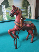 Ceramic And Wood Horse Christmas Decor 10 X 8&quot; Original - $75.23