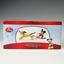 Disney Dept 56 Mickey Catching Some Air Mickey&#39;s Christmas Village - $52.21