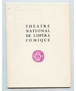 Theatre National De L&#39;Opera Comique La Boheme Paris France 1969-1970 - £13.93 GBP